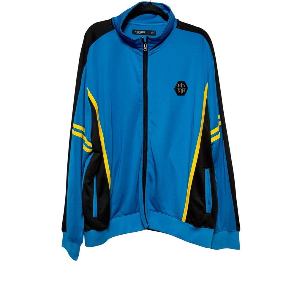 Y2K Hudson Outerwear Retro Y2K Sportcore Track Jacket Men's Size 4X Streetwear